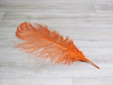 1 Straußenfeder 50 bis 60 cm apricot